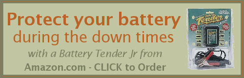 Get the Battery Tender Jr from Amazon to protect your scooter battery