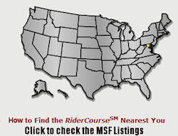 Click the Motorcycle Safety Foundation map to find classes in your area